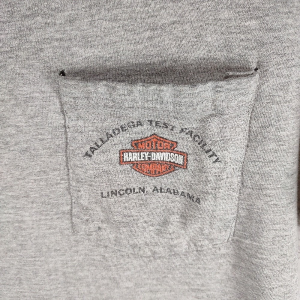 Harley Davidson M Shirt Gray 100 Anniversary Talladega Test Facility Lincoln AL - Picture 2 of 12